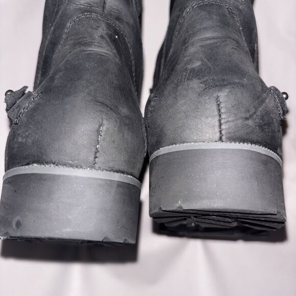 Teva DeLaVina Women's Size 8 Tall Black Leather Waterproof 1003011 Boots New - Picture 11 of 16